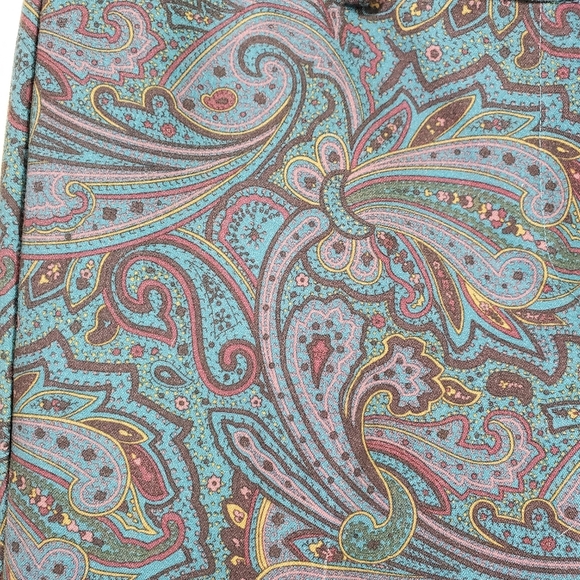 Talbots Paisley Hampshire Pants, Size 4 Fall Workwear Careerwear Office Dress Up - Picture 5 of 8